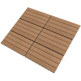  Pločice za decking 6 pcs Smeđa 60 x 30 cm Drvoplastična smjesa | shoptok.hr