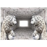  Samoljepljiva foto tapeta - Stone Lions 343x245 | shoptok.hr