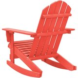 vidaXL Vrtna stolica za ljuljanje Adirondack masivna jelovina crvena | shoptok.hr