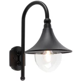 QAZQA Smart buiten wandlamp zwart IP44 incl. LED - Daphne