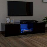 TV ormarić s LED svjetlima crni 140 x 40 x 35 5 cm | shoptok.hr