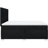  Krevet s oprugama i madracem crni 200x200 cm od tkanine | shoptok.hr