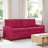 SOFA Vinska crvena 196 x 81 x 87,5 cm Baršun | shoptok.hr