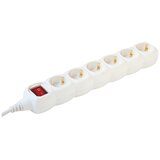 Home Produžni kabel, 6 utičnice, prekidač, 1.5mm²,1.5 met, beli - NV 6K/WH/1,5 Cene