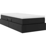  Krevet s madracem i skladištem Crna 100 x 200 cm Lažna koža | shoptok.hr
