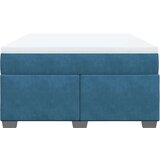 vidaXL Krevet s oprugama i madracem tamnoplavi 140x190 cm baršunasti | shoptok.hr