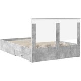  Krevetna konstrukcija s ladicama Betonski sivi 160 x 200 cm | shoptok.hr