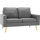  Kavč dvosed svetlo sivo blago | Shoptok.si