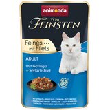  Varčno pakiranje animonda Vom Feinsten Adult 36 x 85 g - Perutnina & file morskega lososa | shoptok.hr