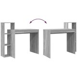 Stol s policom Siva Sonoma 100 x 40 x 90 cm Konstruirano drvo | shoptok.hr