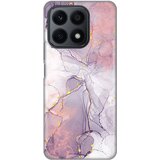 Silikonska maska za honor X8a pink marble print šarena
