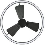  Lucci Air 516124 - LED prigušiva ventilator CESSNA LED/36W/230V 3000/4000/5000K crna + daljinski upravljač | Eponuda.com