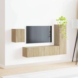 Komplet TV omaric 4 pcs Sonoma hrast Konstruiran les - - Rjava - 61.6 - 30 x 31 x 100 cm - 2025-vidaXL-Uvoz_2 | Shoptok.si