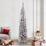 vidaXL Umestno božično drevo Zelena 240 cm PVC in Jeklo in Plastika | Shoptok.si