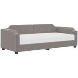  Dnevna postelja z vzmetnico taupe 100x200 cm blago, (20787858) | Shoptok.si