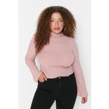 Trendyol Curve Dried Rose Collar Detailed Knitted Blouse Cene