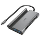 Hama Connect2Mobile 7 ulaza USB 3.2 Gen 1 hub (USB 3.0) s portom za brzo punjenje, sa USB-C utikačem, podržava Ultra HD siva | Eponuda.ba