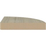 vidaXL Plutajuće kutne police 2 kom boja hrasta 25 x 25 x 3,8 cm MDF | shoptok.hr