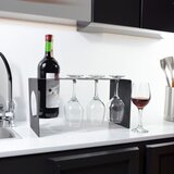 Hanah home dekorativni metalni stalak za vino Vın Hld-3017, crni Cene