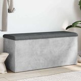  Klupa za pohranu boja betona 102 x 42 x 45 cm konstruirano drvo | shoptok.hr