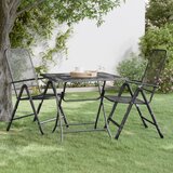 vidaXL Vrtni stol od ekspandirane metalne mreže 80x80x72 cm antracit Cijene