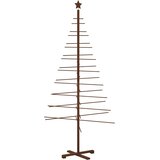  Drveno božićno drvce 210 cm Bambus i masivno borovo drvo | shoptok.hr