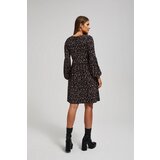Marisse Black Dress With Puffed Sleeves And A Flared Bottom | Eponuda.ba