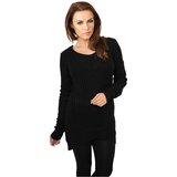 Urban Classics ladies long wideneck sweater black Cene