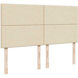  Otomanski okvir kreveta s madracima krem 200x200cm od tkanine | shoptok.hr