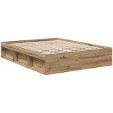  Krevetna konstrukcija Umjetnička hrastovina 150 x 200 cm | shoptok.hr