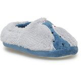 Polaris Plush Slippers - Blue - Flat cene