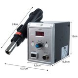  700W LCD stanica za lemljenje vrućim zrakom do 500°C + mlaznice | shoptok.hr