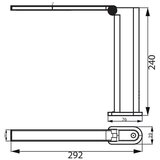 Philips Amber crna LED stona lampa 5W 4000K Cene