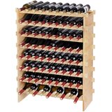 Modularni stalak za vino od 72 boce koji se može složiti stalak za vino od bambusa, 6 razina | shoptok.hr