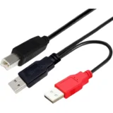 2x USB-A na USB-B 20cm
