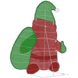 vidaXL Osvetljen Božiček Toplo bela 62 x 70 cm Trakasti material | Shoptok.si