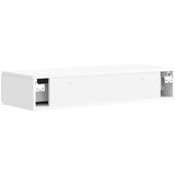Stolna Stenska stranska miza Bela visok sijaj 87,5 x 34,5 x 17 cm, (5000232548) | Shoptok.si