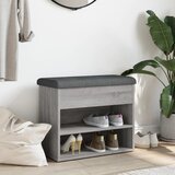  Klupa za cipele siva boja hrasta 62x32x50 cm konstruirano drvo | shoptok.hr
