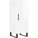 vidaXL Komoda sjajna bijela 34 5 x 34 x 90 cm od konstruiranog drva | shoptok.hr