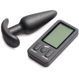 Bang! 25X vibrating silicone butt plug with remote control black | Shoptok.si