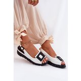 ARTIKER Leather Women's Wedge Sandals with Decoration | ePonuda.com
