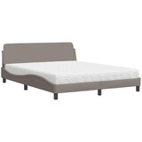  Krevet s madracem Dover smeđesivi 160x200 cm tkanina | shoptok.hr