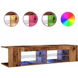 Maison Chic TV omarica - TV stojalo - Televizijska omarica z LED starinski les 135x39x30 cm inženirski les, (21700735) Cene