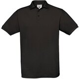  MAJICA KRATKI RUKAVI B&C SAFRAN POLO 180G CRNA S | Shoptok.si