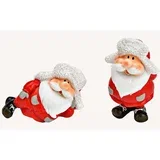novogodišnja figura Deda Mraz sa ruskom kapom 7xh10x6cm