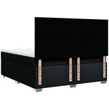 vidaXL Box spring postelja z vzmetnico črna 180x200 cm blago | Shoptok.si