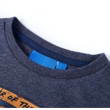  Dječja majica dugih rukava tamnoplava prošarana 116 | shoptok.hr