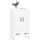  Visoka komoda bijela 69,5 x 31 x 115 cm od konstruiranog drva Slike