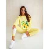 Resti Women's cotton set with lemon sweatshirt and leggings | shoptok.hr