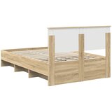  Krevetna konstrukcija s uzglavljem Sonoma hrast 120 x 123 cm | shoptok.hr